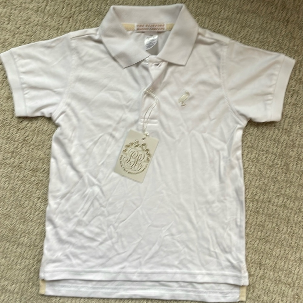 NWT Beaufort bonnet company white polo 3T